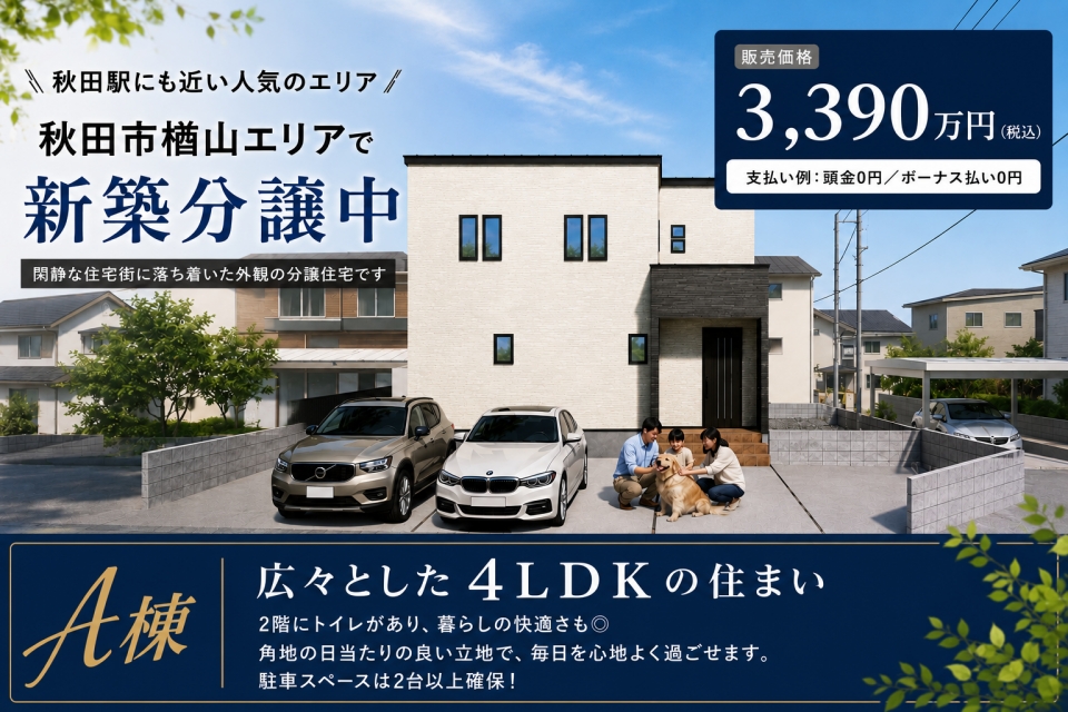 見学可 [秋田市楢山本町]新築物件見学会